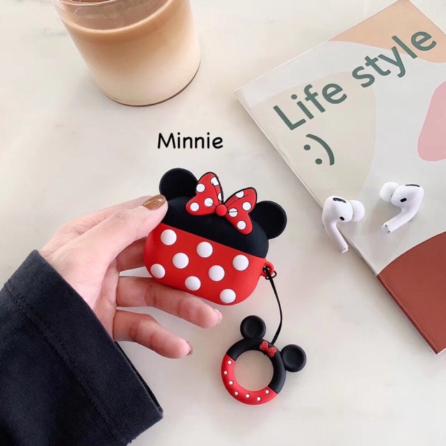 Silicon Airpods Pro / Casing Airpods Pro / Casing Airpods Pro Mickey Minnie AJOS