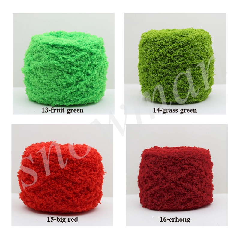 Benang rajut handuk/100g coral fleece yarn 3 strands towel thread scarf thread baby kids wool thread for crochet