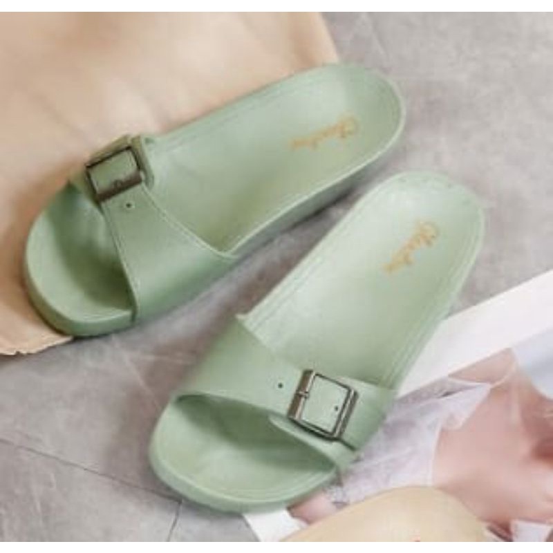 Sandal Selop Wanita Lidya Satu Ban Import F2153J