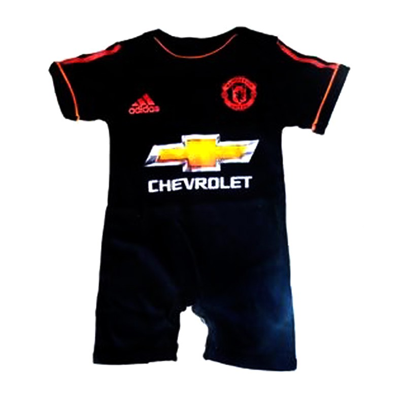 Baju bola bayi jumper romper jumpsuit Manchester united jersey classic untuk usia 3-12 bulan