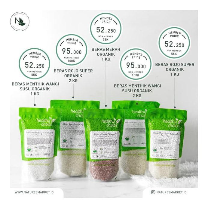 

HEALTHY CHOICE BERAS ROJOLELE SUPER ORGANIC 2KG