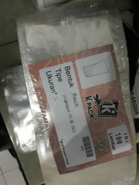 Kpack 250gr (13x20cm) Kemasan Minuman/snack/camilan/usus Ayam/standing Pouch Transparan + Zipper