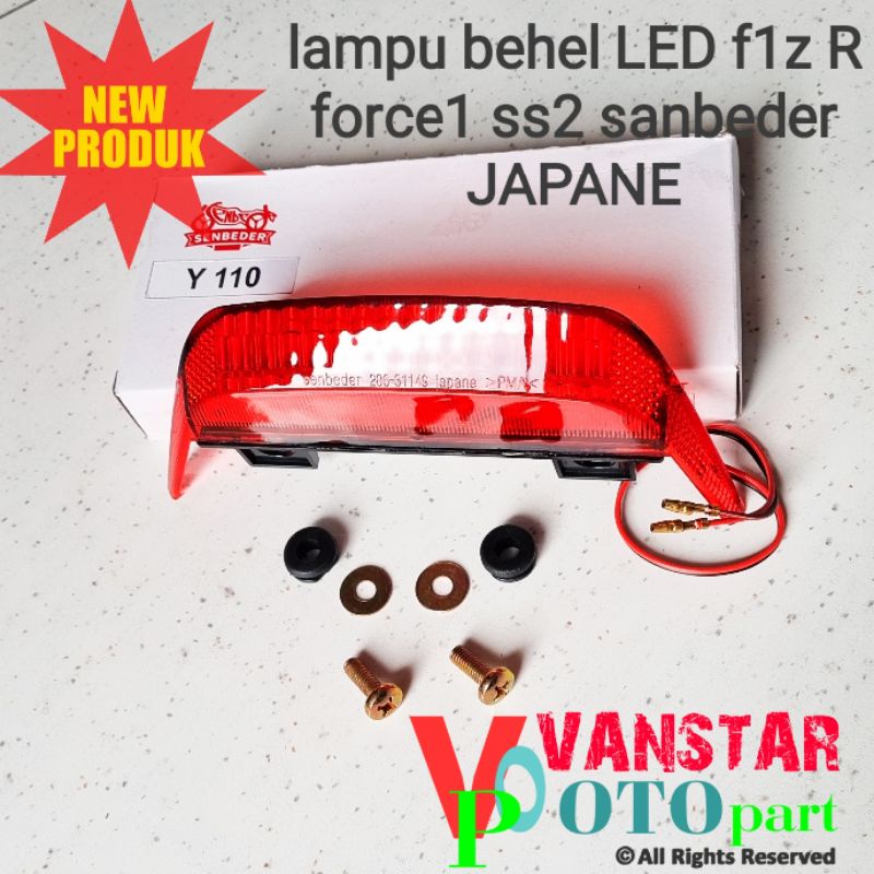 lampu behel LED f1z r fiz r force1 fiz ss2 merk sanbeder JAPANE