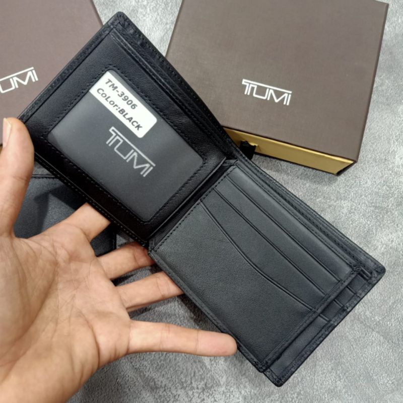 Dompet Tumi Leather Dompet Lipat Pria Kulit Asli Premium Quality