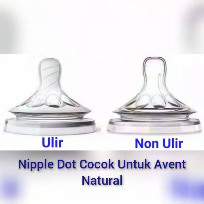 Dot Nipple Peristaltic Cocok Untuk Avent Natural Ulir dan Non Ulir