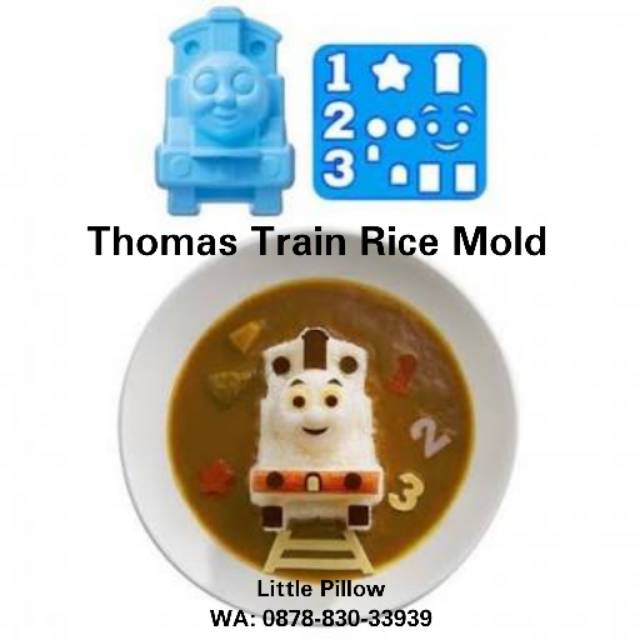 (THOMAS TRAIN) Thomas Train Bento Rice Mold/Cetakan Nasi Bento Karakter