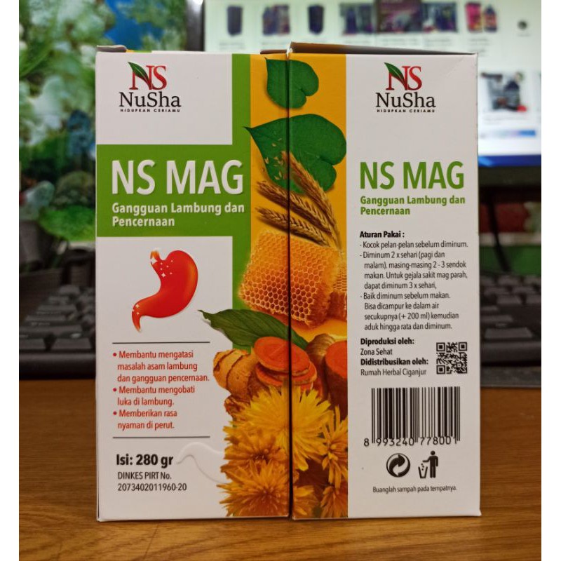 Madu NS MAG (6 in 1) Mengobati Sakit Maag / Asam Lambung/ Gerd Mual / Kembung 280 gr