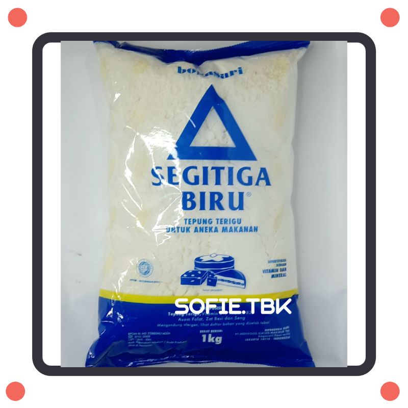 

Tepung Segitiga Biru/Tepung Protein Sedang 1kg