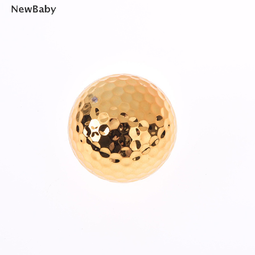 1pc Bola golf Warna Emas Untuk Bayi