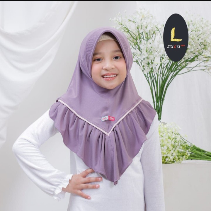 HIJAB INSTAN ANAK JILBAB INSTAN ANAK JASMIN LULU KIDS KERUDUNG ANAK ORI LULU KIDS