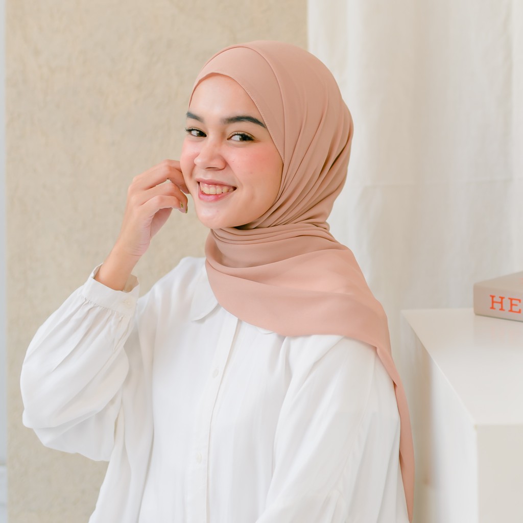 Lozy Hijab - Bawal Shawl ( Pashmina Ceruty Babydoll )-Wheat