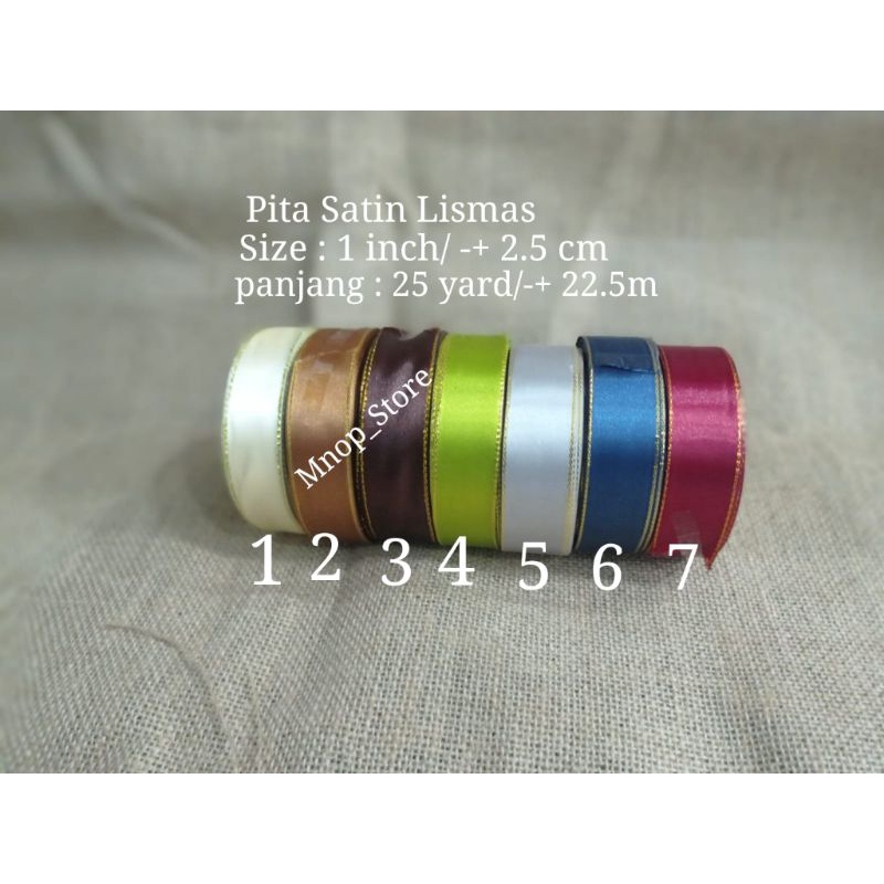 

Pita Satin Lismas 1 inch/2.5cm/Pita exlusive