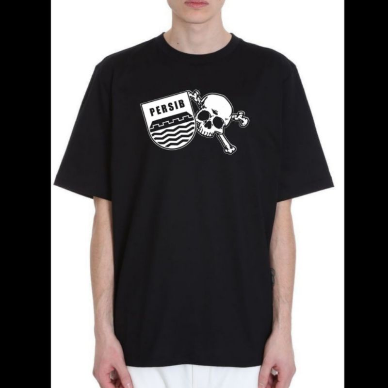 Flowers City Casual - PERSIB - KAOS HITAM