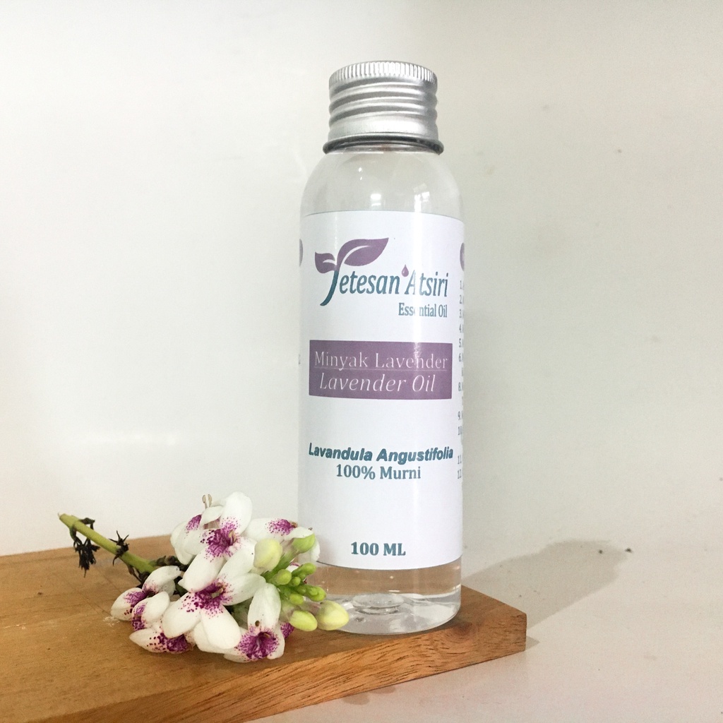 100ml minyak atsiri lavender murni pure essential oil aromatherapy therapeutic grade diffuser humidifier burner aromaterapi esensial essensial esential tanpa campuran TETESAN ATSIRI 100 ml