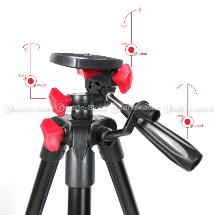 Takara Raiz 204 Tripod with Bluetooth Remote for Kamera / HP / Vlog