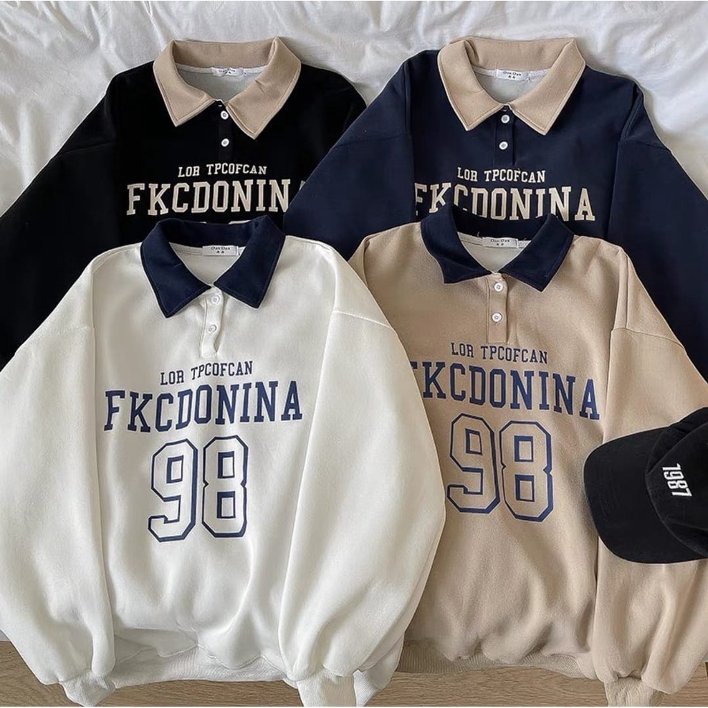 FKCDONINA 98 OVERSIZE SWEATER WANITA - CREWNECK SWEATER OVERSIZE