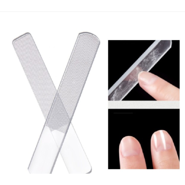 Kikir Kuku Glass Nail File Untuk Manicure Pedicure / Nail Art Kikir Kuku Portable READY