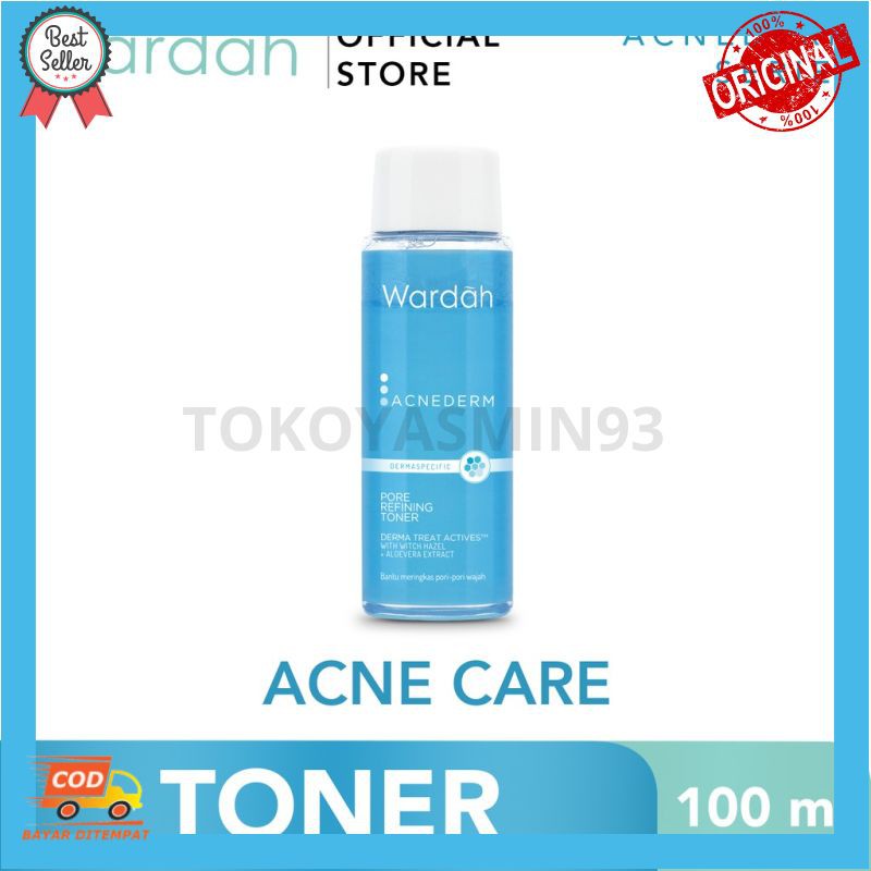 Wardah Acnederm Pore Refining Toner 100ml Murah