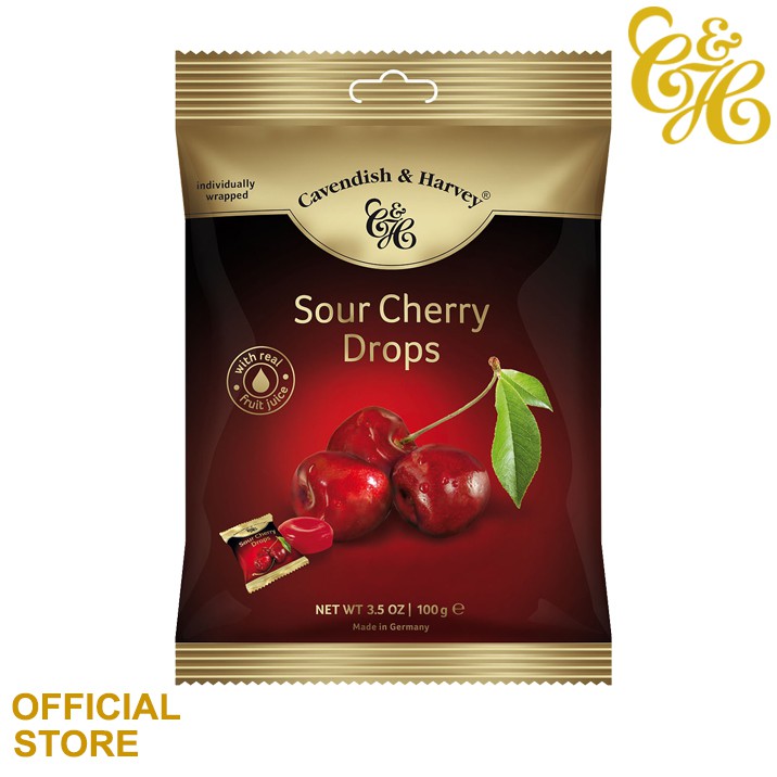 

Cavendish & Harvey Sour Cherry Drops Pouch 100g