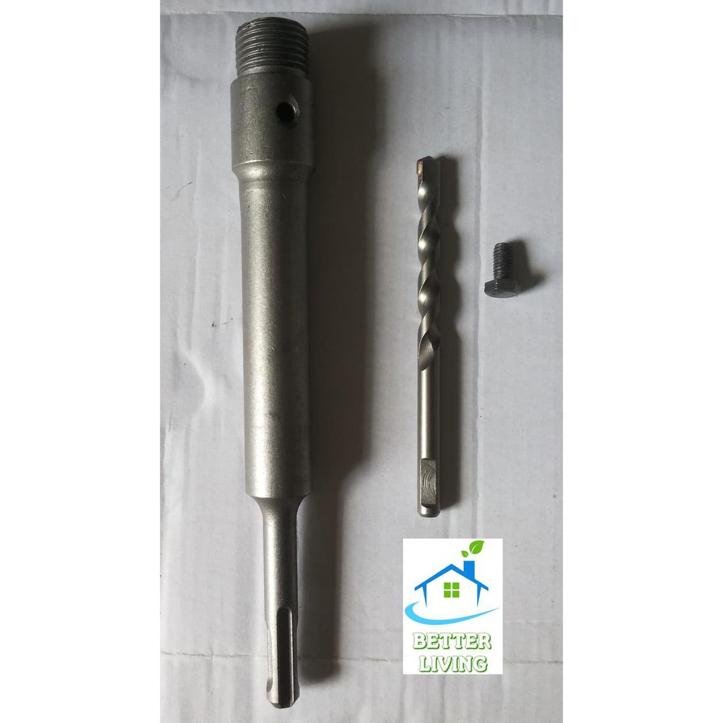 Diskon Hollowdrill Core Bit / Holesaw Beton / Mata Bor Beton 55Mm Komplit+As Terbaru