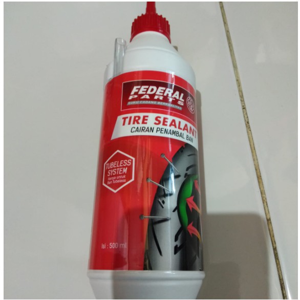 Cairan Ban Tubles Tire Sealant Cairan Penambal Ban Federal 500 ml