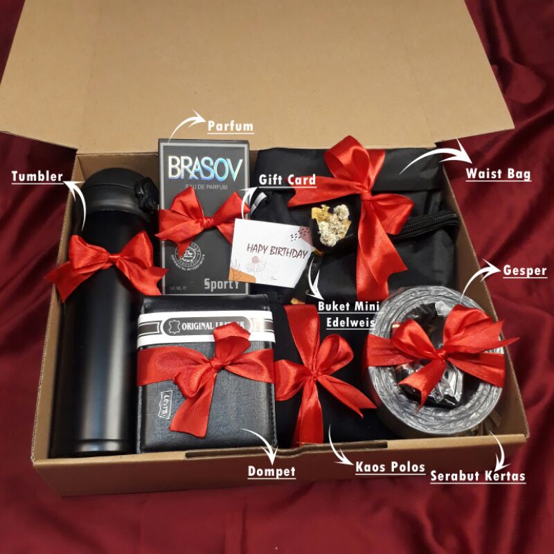 

gift box / gift birthday / hadiah ulang tahun / gift for man / black series / hadiah keren / hadiah pacar