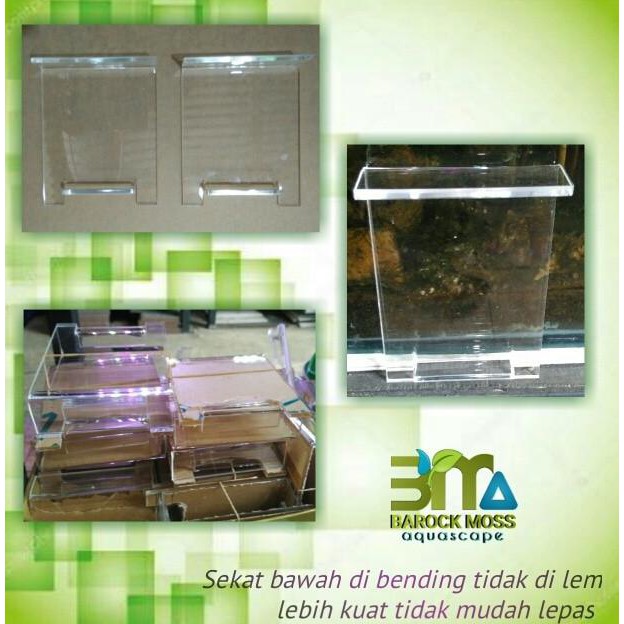 “ Kaki Akrilik Lamphood Dudukan Lampu Led Aquascape ☮