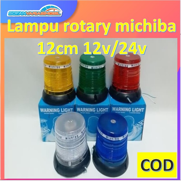 lampu variasi LED mobil truk rotary michiba 331 12cm