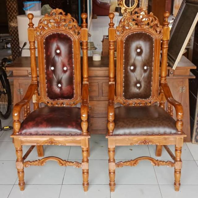 Kursi raja kayu jati