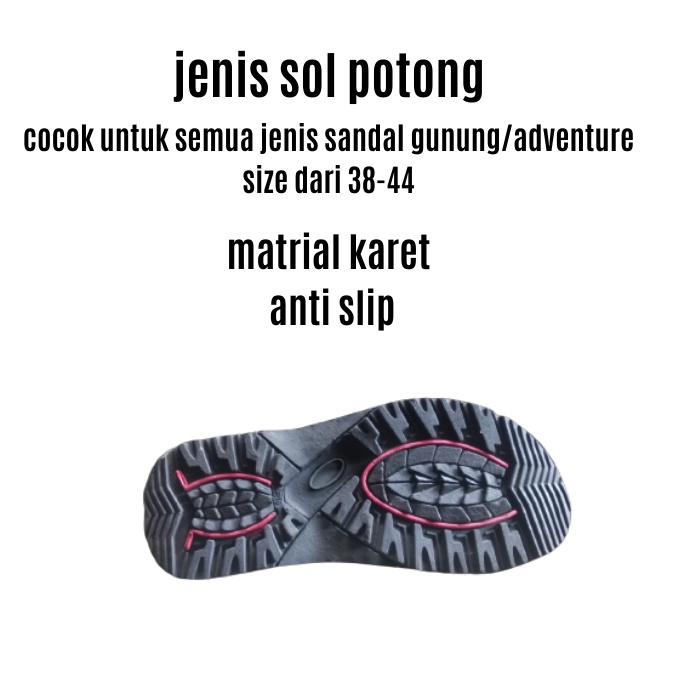 Sol Karet Sandal Gunung.Outsole Karet Sandal Jepit