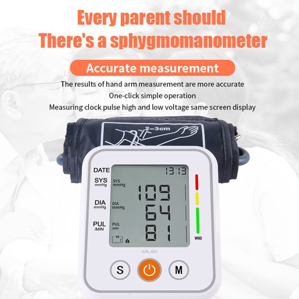 Pengukur Tekanan Darah Electronic Sphygmomanometer JZIKI White