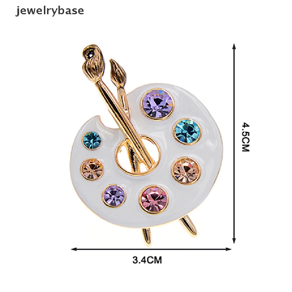 [jewelrybase] Draw Palette Brooch Creative Rhinestone Pins And Brooches Women And Men Pin 2 Co Boutique