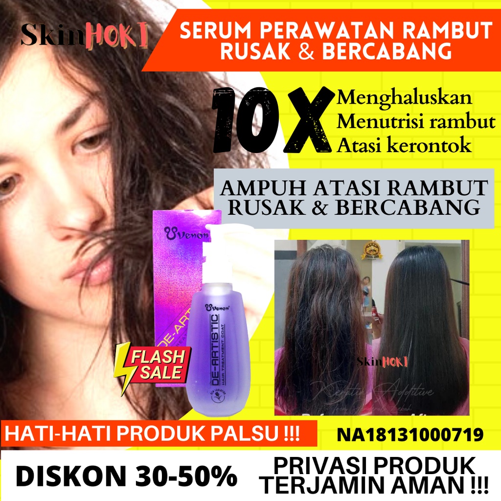 VITAMIN RAMBUT PERAWATAN RAMBUT RONTOK VENON UNGU 160ml SERUM RAMBUT ORIGINAL BPOM