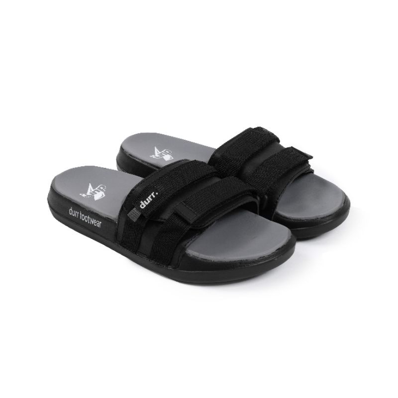 Durr Meta Full Hitam Double Spon Premium Sandal Durr Meta Force Series Full Black - Sandal Pria Sandal Pria Slip Sandal Pria Strap