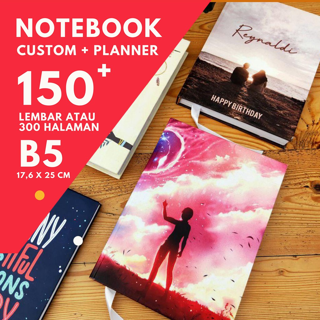 

CUSTOM NOTEBOOK / Notes Agenda / Buku diary / Buku Tulis / Journal | B5 150 Lembar