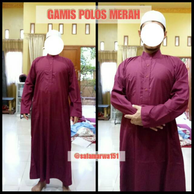 GAMIS POLOS BERKERAH