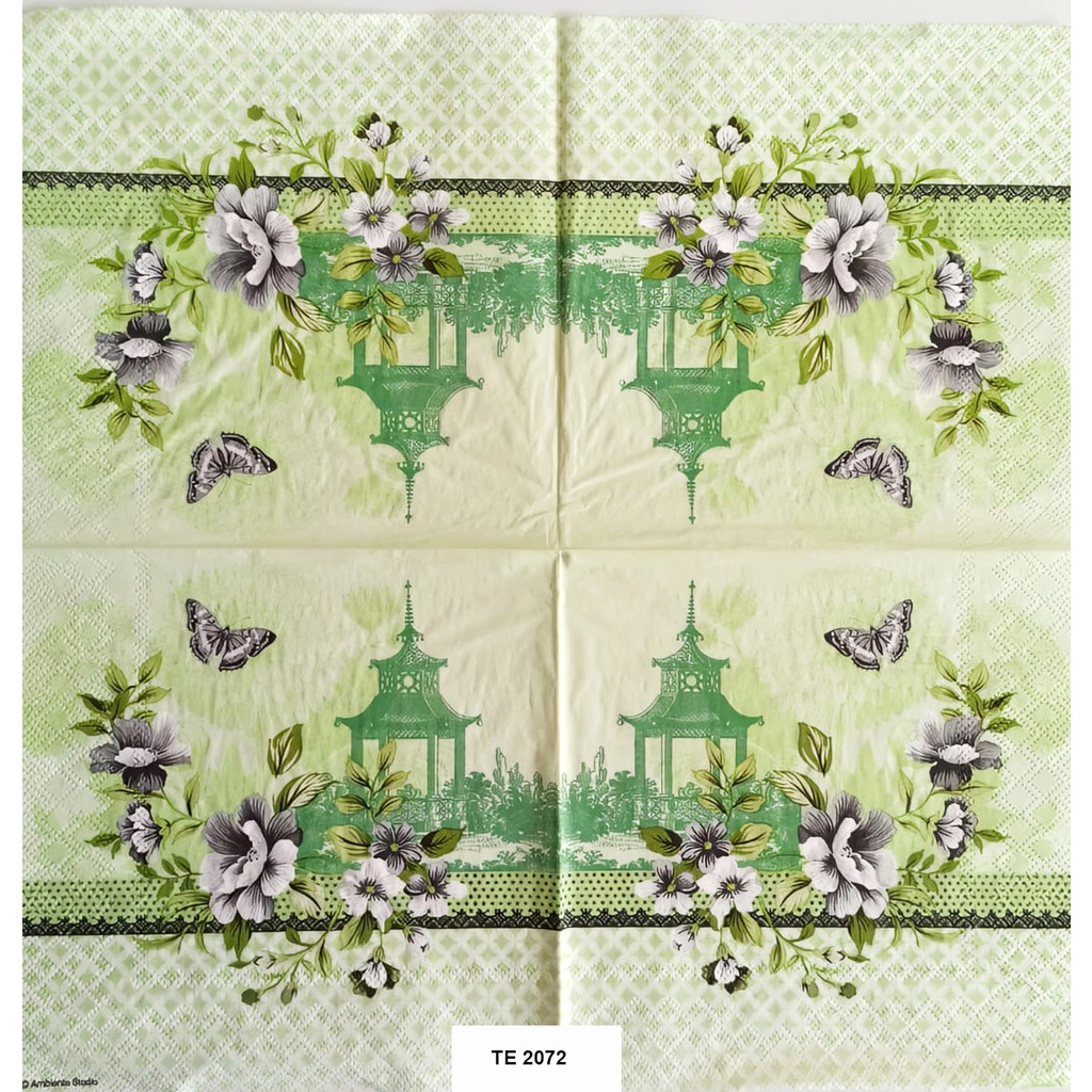 Tisu Napkin Kerajinan  Decoupage  Eropah  33X33 CM TE 2072 TTS