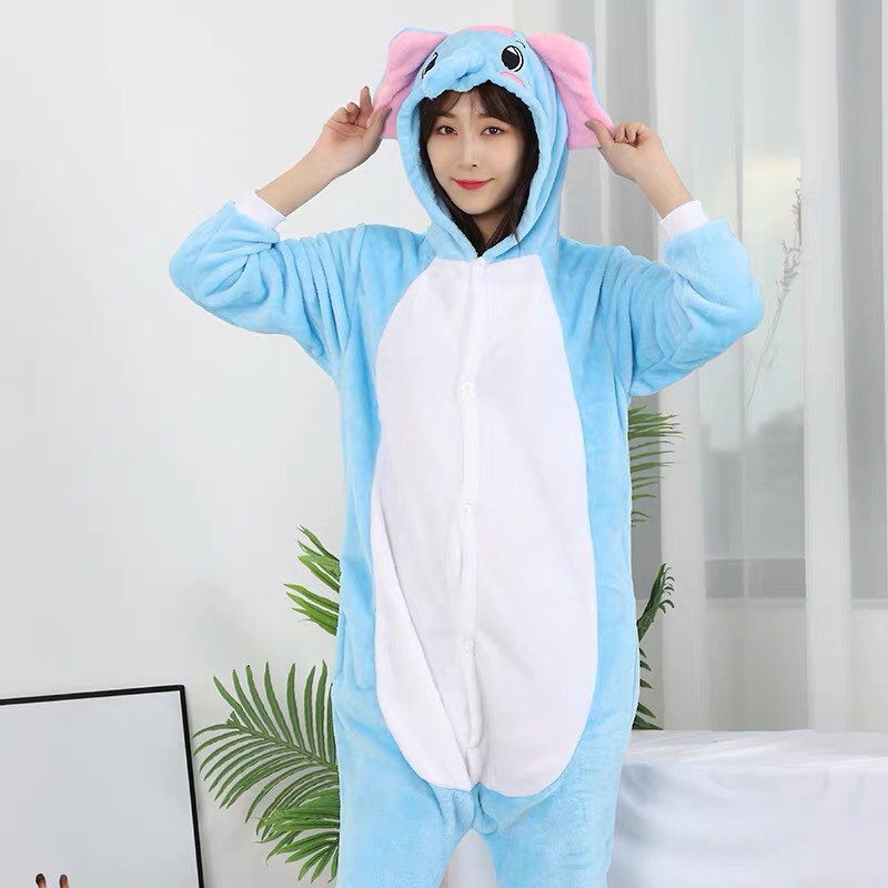 BAJU ONESIE ELEPHANT DUMBO TSUM TSUM GAJAH BONEKA PIYAMA KOSTUM PESTA