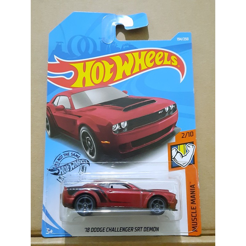 Hot Wheels 18 dodge challenger SRT Demon