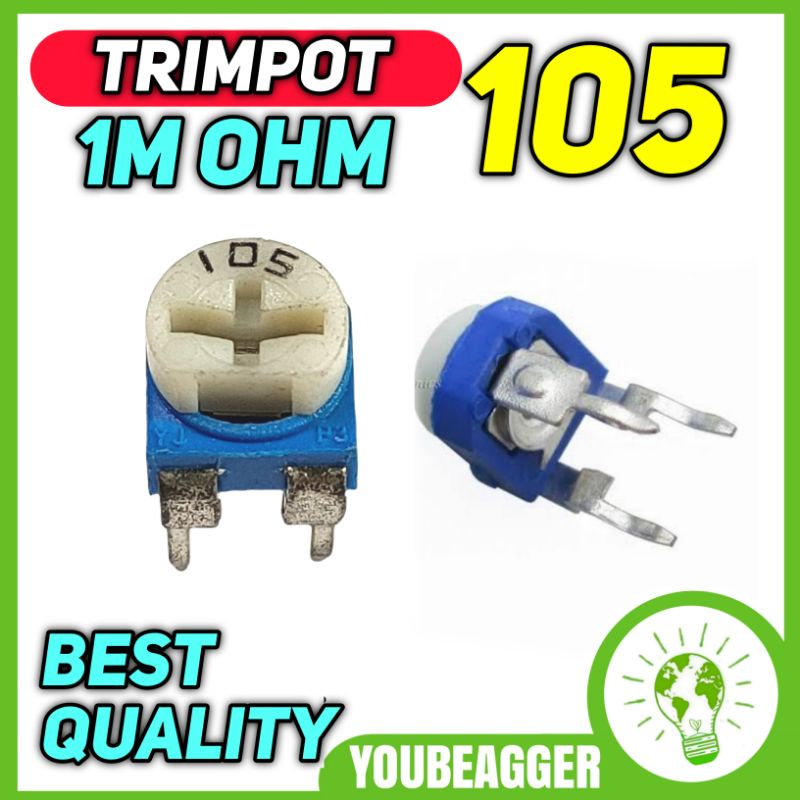 Trimpot 105 1M ohm