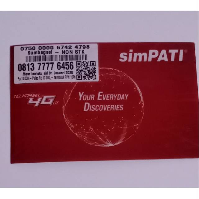 Nomor cantik simpati 7777 6456