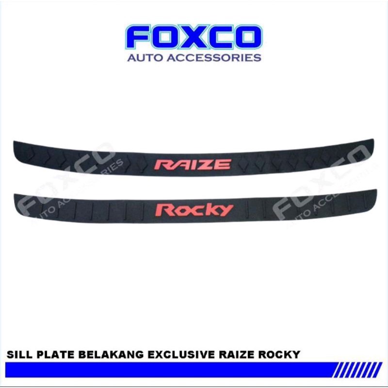 sillplate belakang Rocky Raize hitam foxco