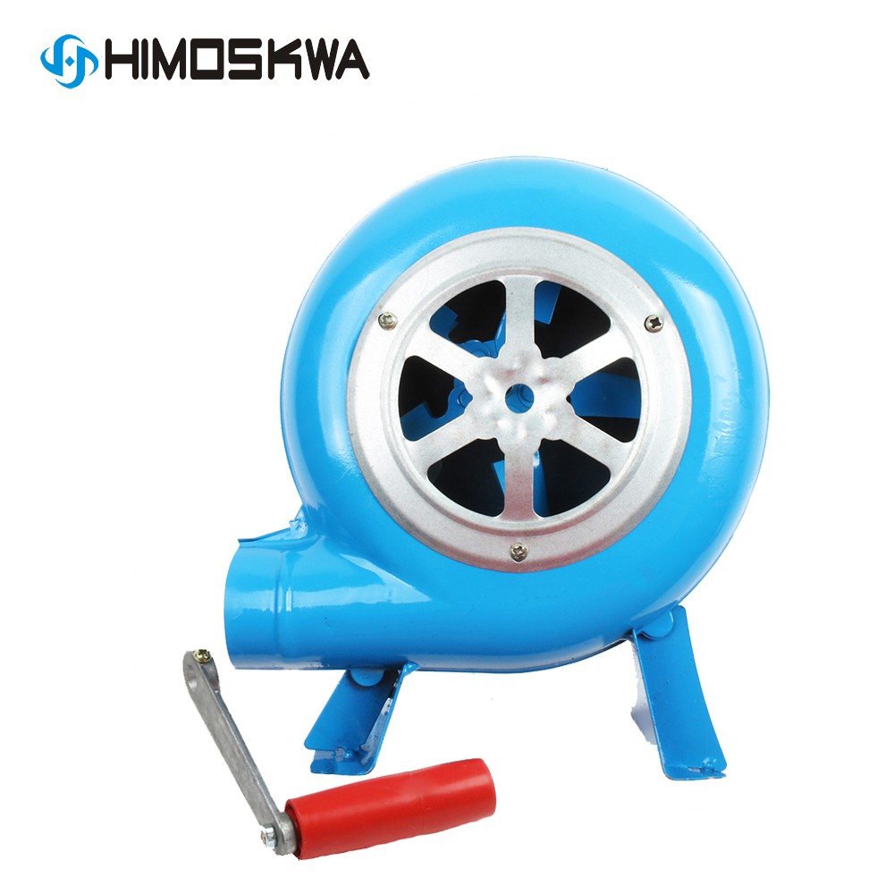 80w Metal Industrial Outdoor Barbecue Iron Gear Hand Crank Blower Hand Fan Manual Fire Blower Shopee Indonesia