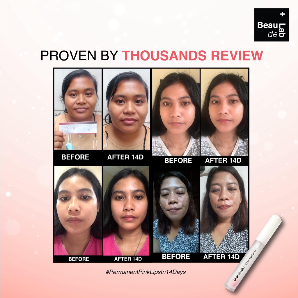 Beaudelab 7D Pink Lip Serum  I Lipgloss Bening Lip Balm I Serum Bibir Pink Alami-6