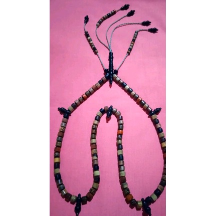 Tasbih Tijani Kayu Kombinasi Bertuah model Tabung