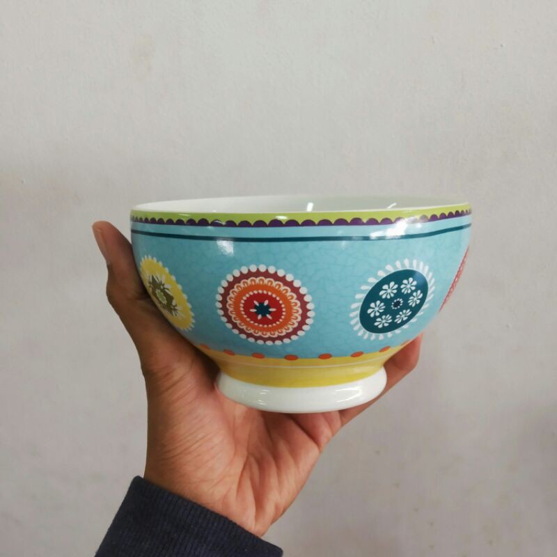 MAROKO MAROCCO BOWL MANGKOK MANGKUK KERAMIK SANGO HIAS MOTIF TEMA MAROCCO HAMPERS LEBARAN GIFT KADO