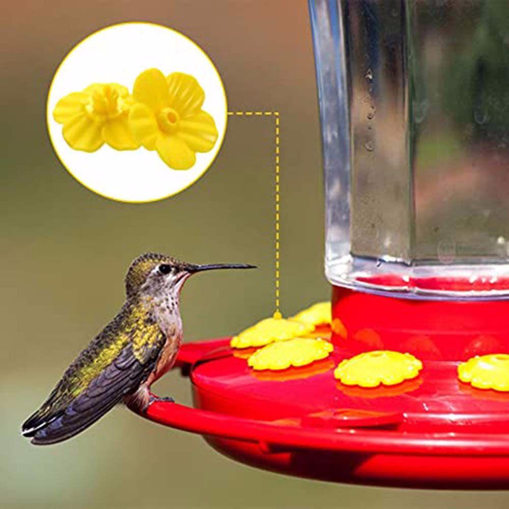 Rebuy Hummingbird Feeding Port Bentuk Bunga Air Untuk Hummingbird Feeder Drinker Perlengkapan Burung