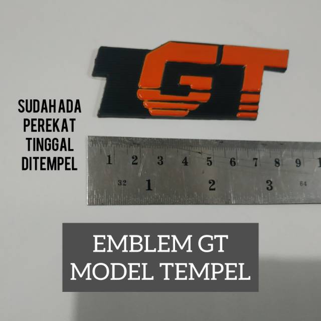 Emblem GT untuk taft