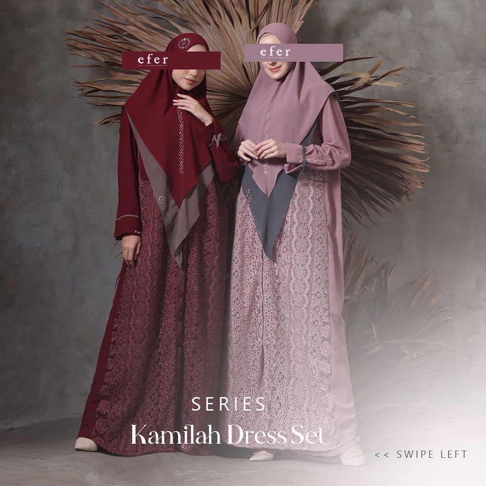 Kamilah Gamis Syari Set by Efer