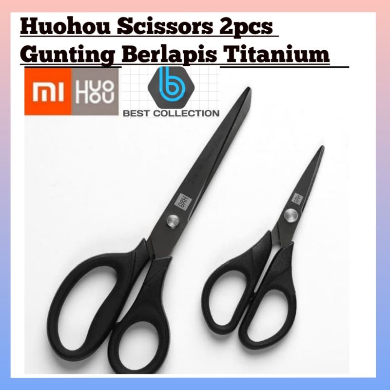 

Huohou Scissors 2pcs Gunting Berlapis Titanium